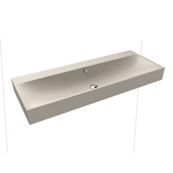 Silenio wall-hung double washbasin warm grey 10 | Lavabi | Kaldewei