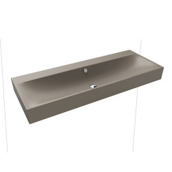 Silenio wall-hung double washbasin warm grey 60 | Wash basins | Kaldewei
