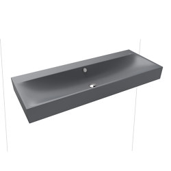 Silenio wall-hung double washbasin cool grey 70 | Lavabos | Kaldewei