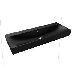 Silenio wall-hung double washbasin black matt 100 | Wash basins | Kaldewei