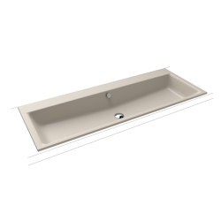 Puro Built-in double washbasin warm grey 10 | Lavabi | Kaldewei