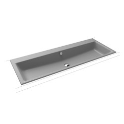 Puro Built-in double washbasin cool grey 30 | Lavabos | Kaldewei