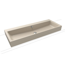 Puro countertop double washbasin warm beige 20 | Lavabi | Kaldewei