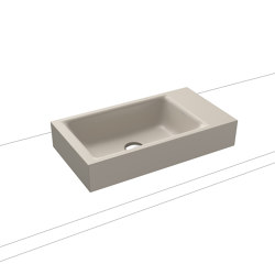 Puro countertop handbasin warm grey 10 | Lavabi | Kaldewei