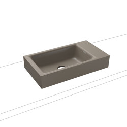 Puro Aufsatz- Handwaschtisch warm grey 60 | Waschtische | Kaldewei