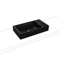 Puro Aufsatz- Handwaschtisch schwarz matt 100 | Waschtische | Kaldewei