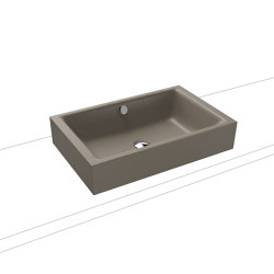 Puro S countertop washbasin 120mm warm grey 60 | Wash basins | Kaldewei