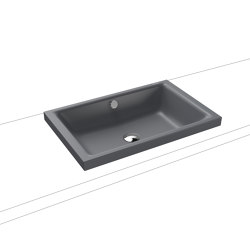 Puro S countertop washbasin 40mm cool grey 70 | Wash basins | Kaldewei