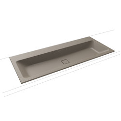 Cono Built-in double Washbasin warm grey 60 | Lavabos | Kaldewei