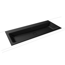 Cono Built-in double Washbasin black matt 100 | Lavabos | Kaldewei