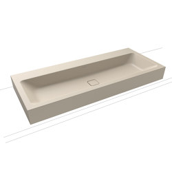 Cono Wall-hung double washbasin warm beige 20 | Wash basins | Kaldewei