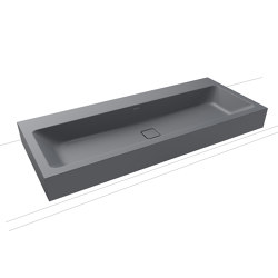 Cono Wall-hung double washbasin cool grey 70 | Lavabi | Kaldewei