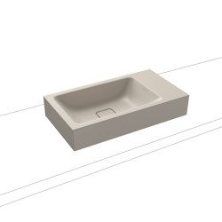 Cono Aufsatz- Handwaschtisch warm grey 10 | Waschtische | Kaldewei