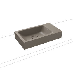 Cono Aufsatz- Handwaschtisch warm grey 60 | Waschtische | Kaldewei