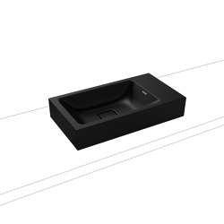 Cono countertop handbasin black matt 100 | Lavabi | Kaldewei