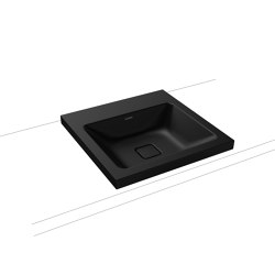 Cono inset countertop washbasin 40mm black matt 100 | Lavabi | Kaldewei