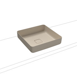Miena washbowl (rectangular) warm beige 20 | Wash basins | Kaldewei