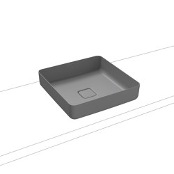 Miena washbowl (rectangular) cool grey 30 | Wash basins | Kaldewei