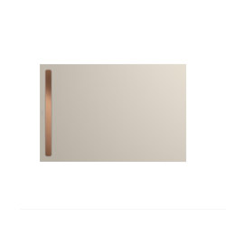 Nexsys warm grey 10 | Cover brushed rose gold | Shower trays | Kaldewei