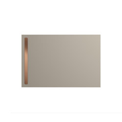 Nexsys warm grey 30 | Cover brushed rose gold | Shower trays | Kaldewei