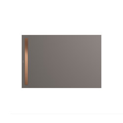 Nexsys warm grey70 | Cover brushed rose gold | Shower trays | Kaldewei