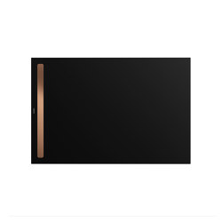Nexsys black matt 100 | Cover brushed rose gold | Shower trays | Kaldewei