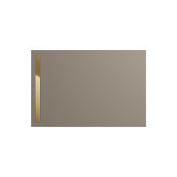 Nexsys warm grey 60 | Cover polished gold | Shower trays | Kaldewei