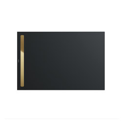 Nexsys warm grey 85 | Cover polished gold | Shower trays | Kaldewei