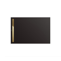 Nexsys warm grey 90 | Cover polished gold | Shower trays | Kaldewei