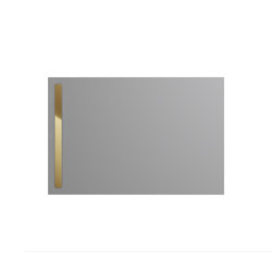 Nexsys cool grey 30 | Cover polished gold | Shower trays | Kaldewei