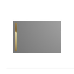 Nexsys cool grey 40 | Cover polished gold | Shower trays | Kaldewei