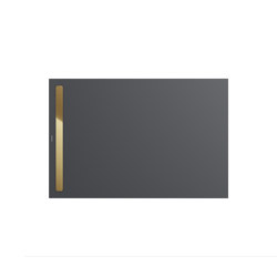 Nexsys cool grey 80 | Cover polished gold | Bacs à douche | Kaldewei