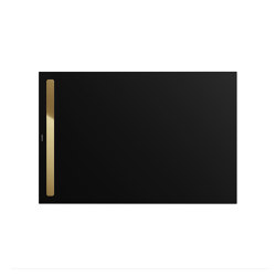Nexsys black matt 100 | Cover polished gold | Shower trays | Kaldewei