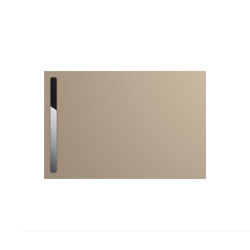Nexsys warm beige 40 | Cover polished stainless steel | Shower trays | Kaldewei