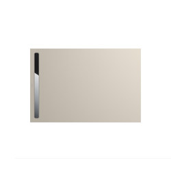 Nexsys warm grey 10 | Cover polished stainless steel | Platos de ducha | Kaldewei