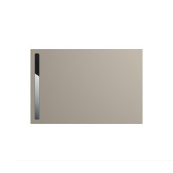 Nexsys warm grey 30 | Cover polished stainless steel | Platos de ducha | Kaldewei