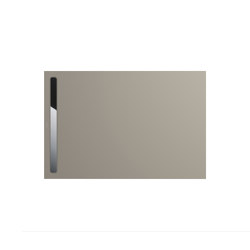 Nexsys warm grey 50 | Cover polished stainless steel | Platos de ducha | Kaldewei
