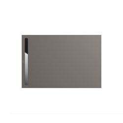 Nexsys warm grey70 | Blende Edelstahl glänzend | Duschwannen | Kaldewei