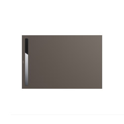 Nexsys warm grey 80 | Cover polished stainless steel | Bacs à douche | Kaldewei