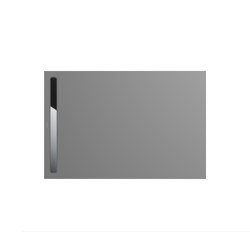 Nexsys cool grey 40 | Cover polished stainless steel | Platos de ducha | Kaldewei