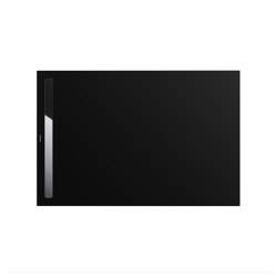 Nexsys black matt 100 | Cover polished stainless steel | Shower trays | Kaldewei