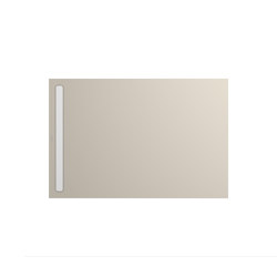 Nexsys warm grey 10 | Cover powder-coated alpine white | Shower trays | Kaldewei