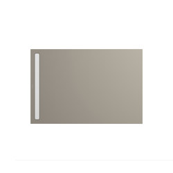 Nexsys warm grey 50 | Cover powder-coated alpine white | Bacs à douche | Kaldewei