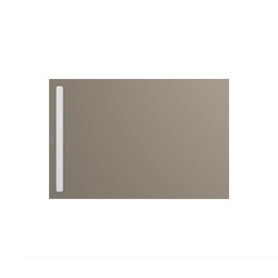Nexsys warm grey 60 | Blende Alpinweiß pulverbeschichtet | Duschwannen | Kaldewei