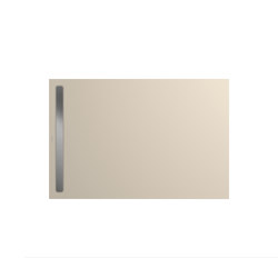 Nexsys warm beige 20 | Cover brushed stainless steel | Bacs à douche | Kaldewei