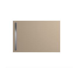 Nexsys warm beige 40 | Cover brushed stainless steel | Bacs à douche | Kaldewei