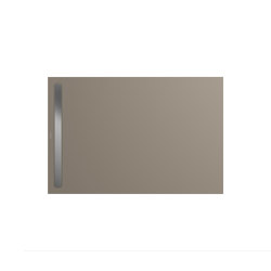 Nexsys warm grey 60 | Cover brushed stainless steel | Shower trays | Kaldewei