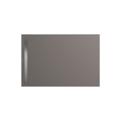Nexsys warm grey70 | Cover brushed stainless steel | Shower trays | Kaldewei