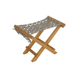 Fes Folding Stool Macrame Weaving | Hocker | cbdesign