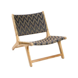 Vienna Relax Chair Chevron Black | Sessel | cbdesign